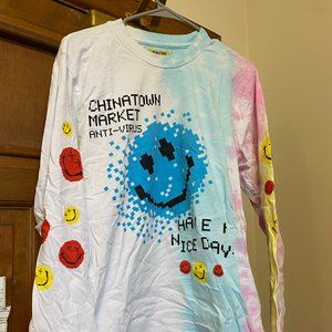 Chinatown Market Blue Long Sleeve Shirt Size M